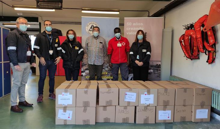 ASESA entrega 374 kilos de alimentos a Cruz Roja